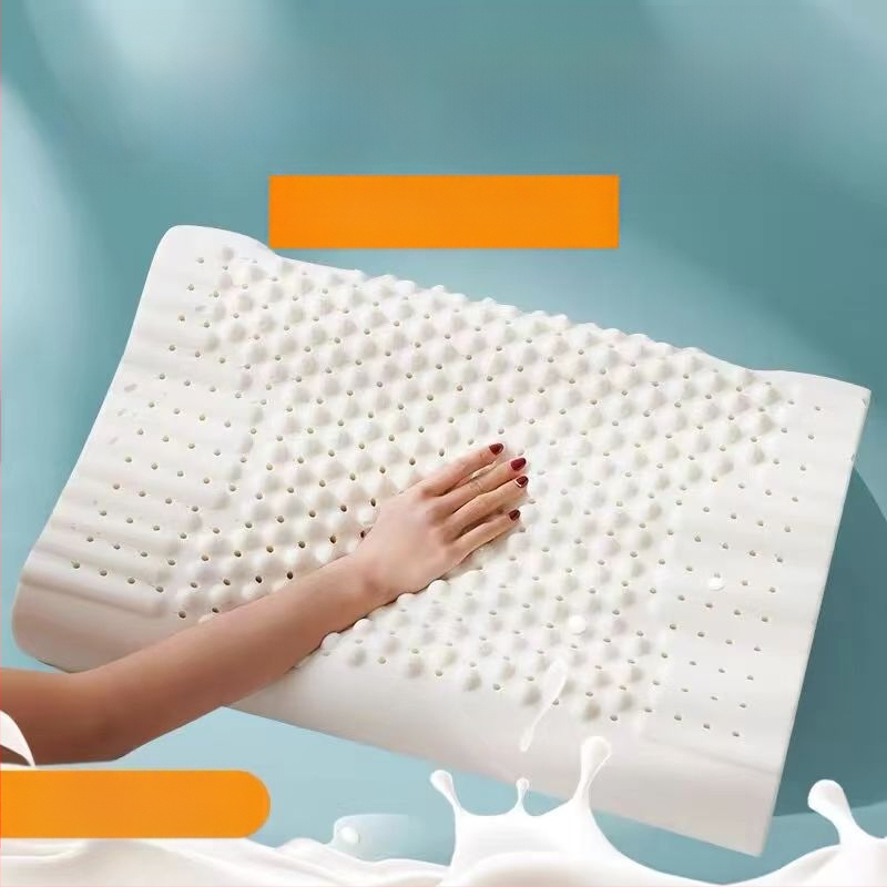 Latexový vankúš s vlnitým tvarom, hmotnosť 1,0–1,5 kg, materiál: umelý latex, látka: pletená tkanina