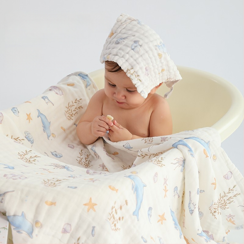 Detský uterák na kúpanie - 100% bavlna, vlákno 40 count, 300-400 g, pre dojčatá a deti