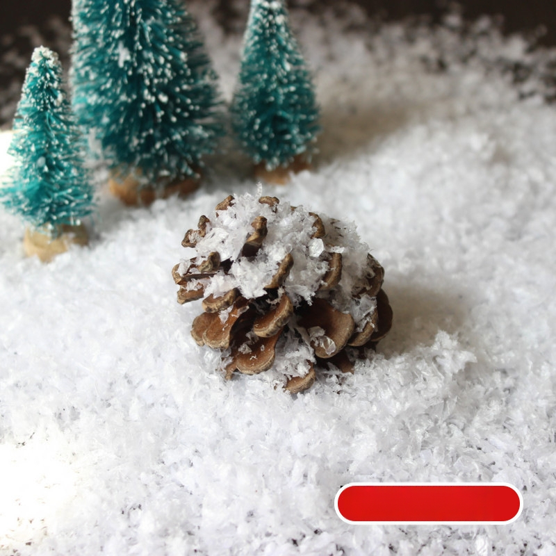 Desheng plastová taška s umelým snehovým práškom na vianočné úpravy krajiny