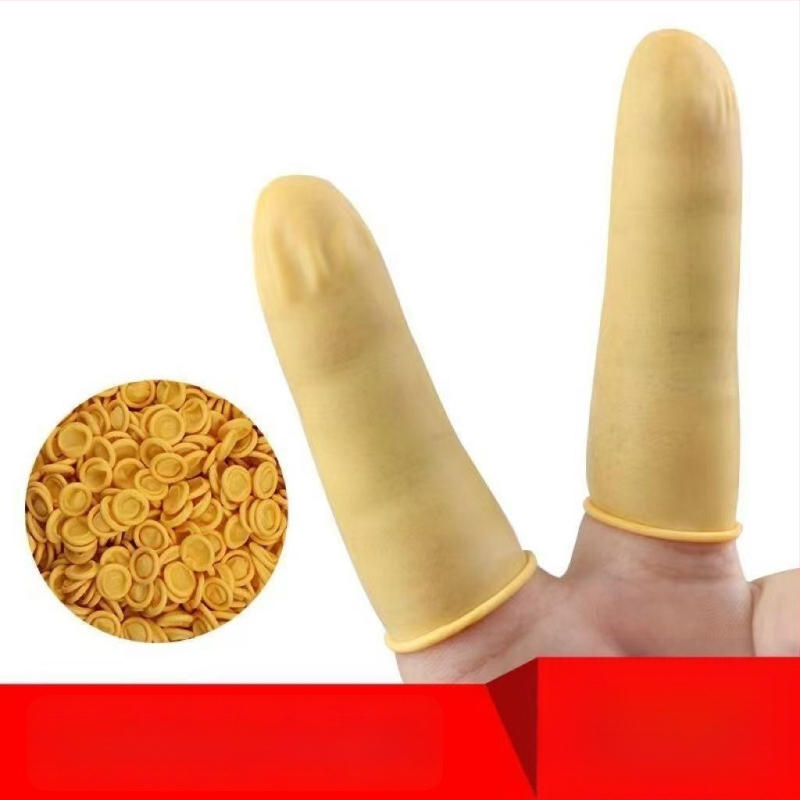 Jednorázové latexové prstové návleky na manikúru – hrubšie, s textúrou, odolné voči opotrebeniu a prepichnutiu