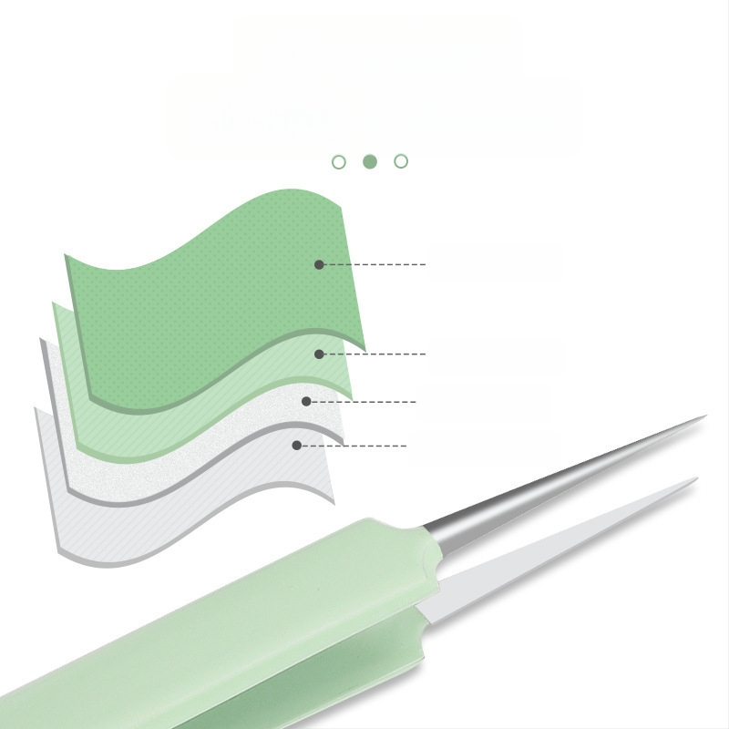 Sada nástrojov na liečbu akné, 5 kusov, nerezová oceľ, s zrkadlom, model fcztz-03