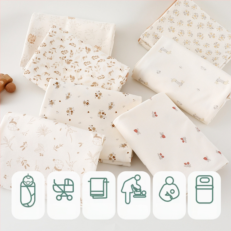 Beebimähkimise leht puhtast puuvillast, antibakteriaalne, turvalisuse klass A, kõikide aastaegade kasutamiseks, bränd Xxbabying