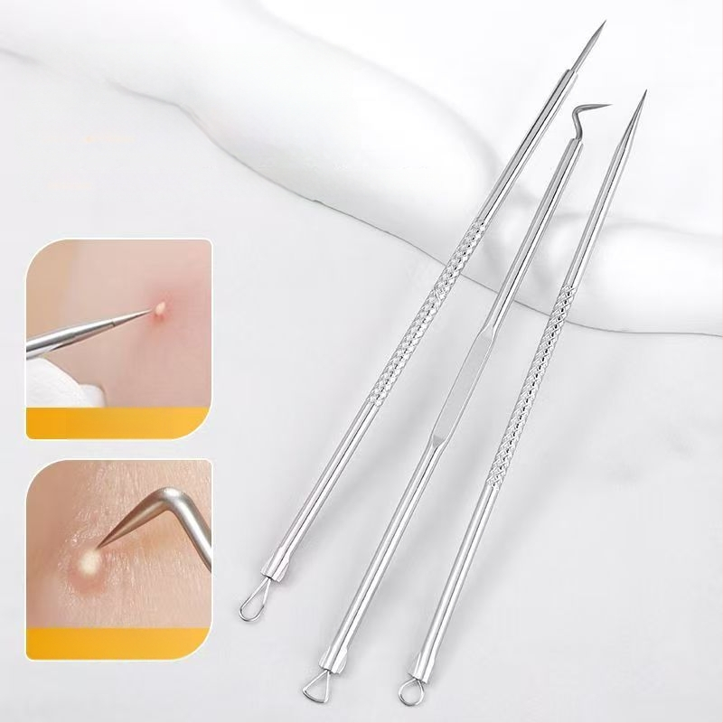 Sada ihiel na akné z nehrdzavejúcej ocele, 5 dielov, Produktové číslo 00009