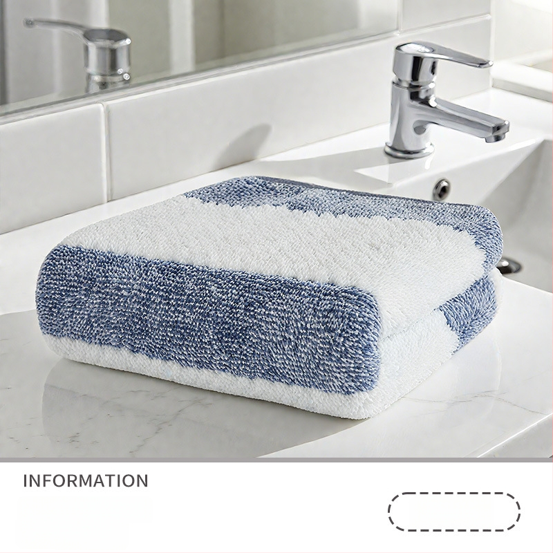 Кърпа с ананасова шарка на райета, удебелена, без памук, обшита, от суперфин влакна, 150D, тегло 80–100 g, кърпа за лице и за изсушаване на коса