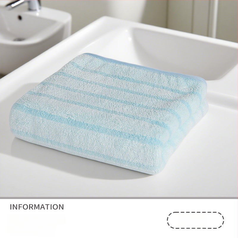 Кърпа с ананасова шарка на райета, удебелена, без памук, обшита, от суперфин влакна, 150D, тегло 80–100 g, кърпа за лице и за изсушаване на коса