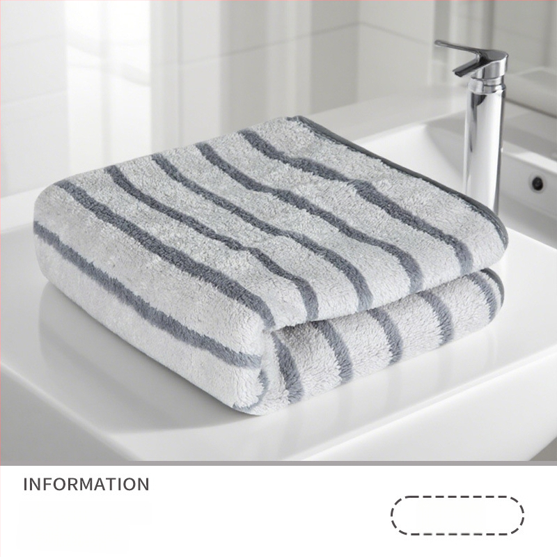 Кърпа с ананасова шарка на райета, удебелена, без памук, обшита, от суперфин влакна, 150D, тегло 80–100 g, кърпа за лице и за изсушаване на коса