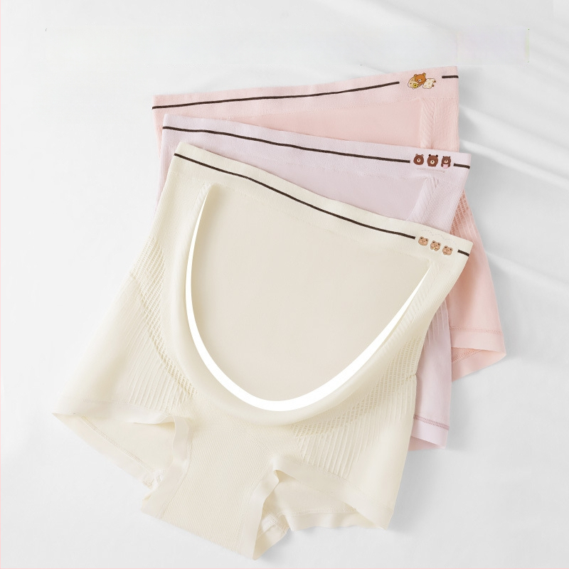 Tehotenské dámske spodné prádlo s vysokým pásom, bezšvové, hlavný materiál: nylon, podšívka v rozkroku bavlna