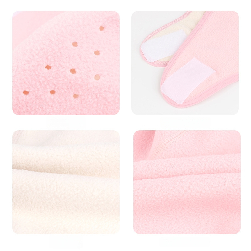 Jazdecká maska z polar fleece, vetru odolná, unisex, šitie štyrmi ihlami a šiestimi niťami