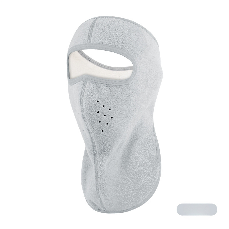 Jazdecká maska z polar fleece, vetru odolná, unisex, šitie štyrmi ihlami a šiestimi niťami