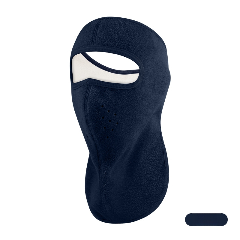 Jazdecká maska z polar fleece, vetru odolná, unisex, šitie štyrmi ihlami a šiestimi niťami