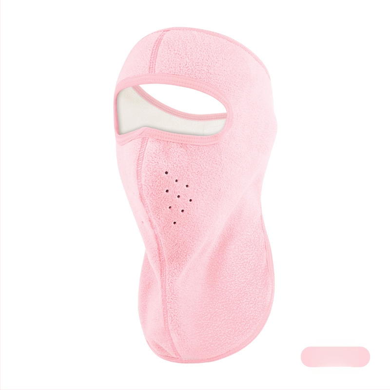 Jazdecká maska z polar fleece, vetru odolná, unisex, šitie štyrmi ihlami a šiestimi niťami