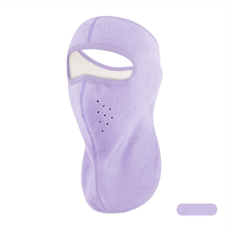 Jazdecká maska z polar fleece, vetru odolná, unisex, šitie štyrmi ihlami a šiestimi niťami