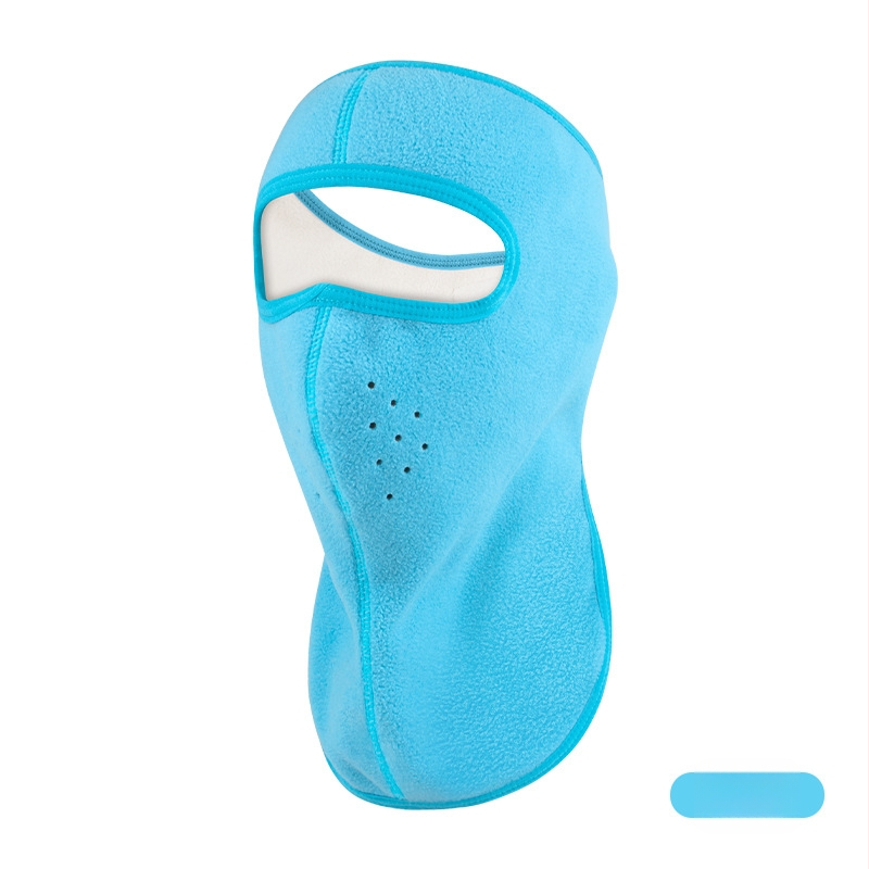 Jazdecká maska z polar fleece, vetru odolná, unisex, šitie štyrmi ihlami a šiestimi niťami