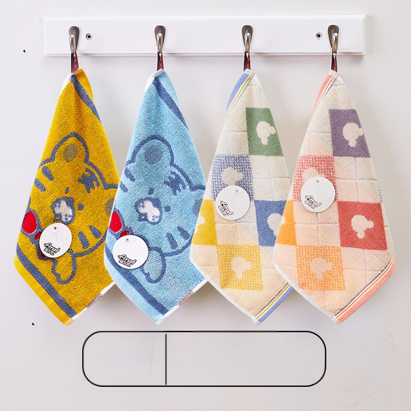 Detská štvorcová bavlnená utierka na tvár, mäkká a savá, 28 g, 32 vlákien, štvorcový uterák, možnosť personalizácie s logom.