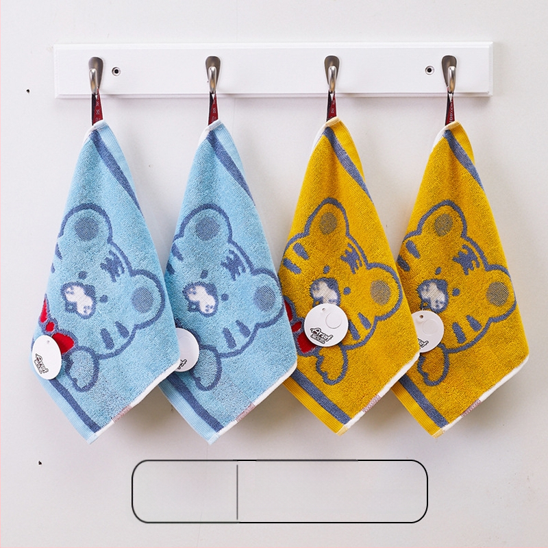 Detská štvorcová bavlnená utierka na tvár, mäkká a savá, 28 g, 32 vlákien, štvorcový uterák, možnosť personalizácie s logom.