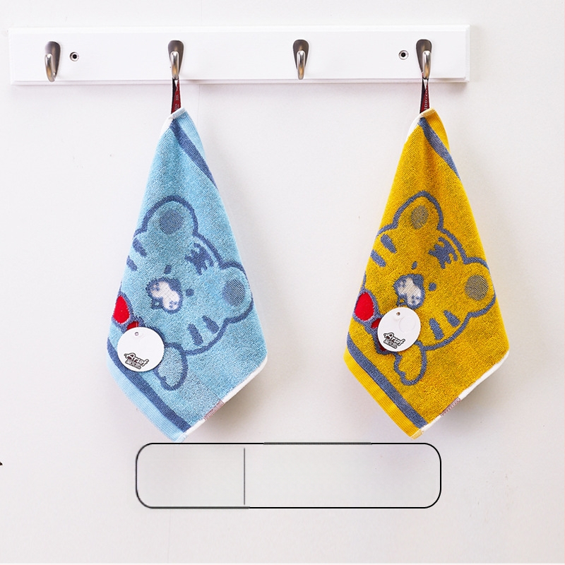 Detská štvorcová bavlnená utierka na tvár, mäkká a savá, 28 g, 32 vlákien, štvorcový uterák, možnosť personalizácie s logom.