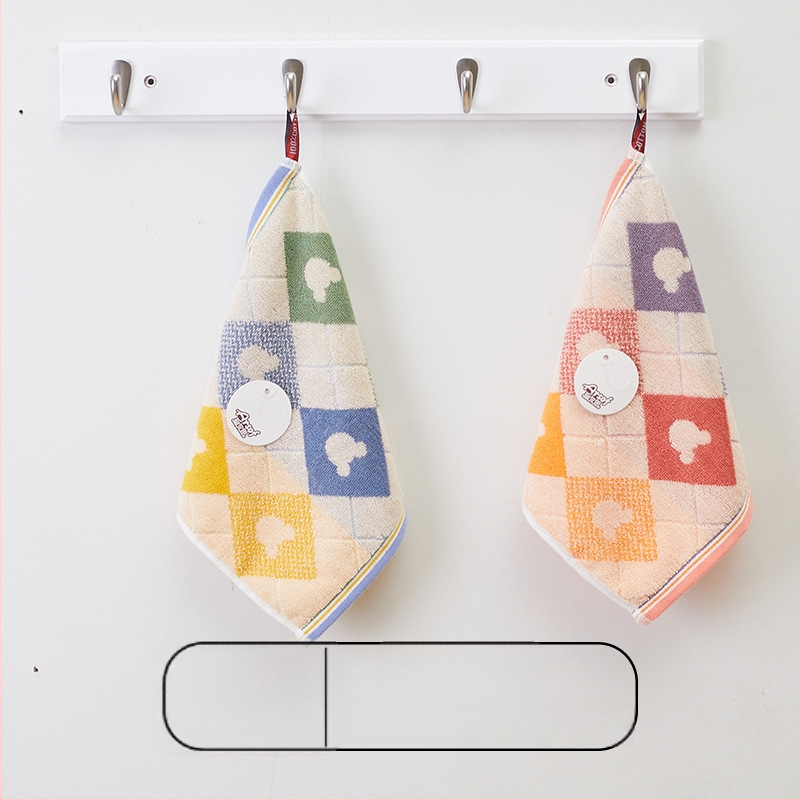 Detská štvorcová bavlnená utierka na tvár, mäkká a savá, 28 g, 32 vlákien, štvorcový uterák, možnosť personalizácie s logom.