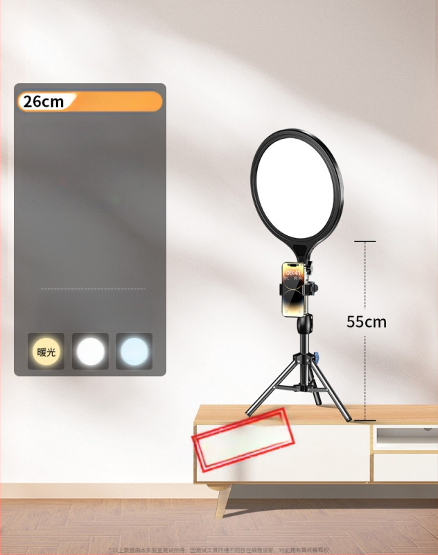 Светлина за запълване за лайв стрийминг Dayleer M18266, мощност до 10W, 220V