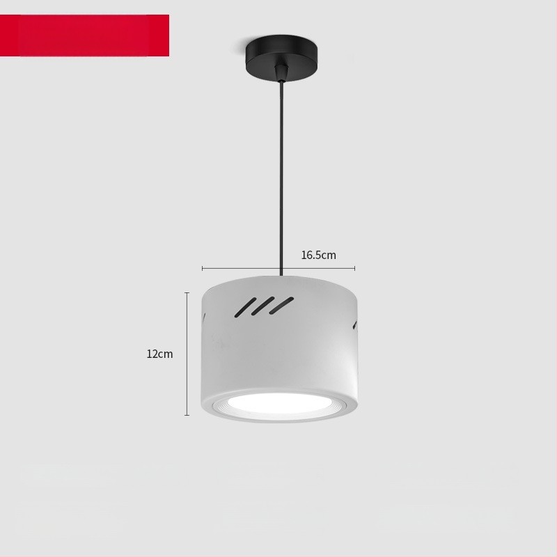 Kruhové LED downlight, povrchová montáž, 220V, hliníkový kryt, CE certifikát