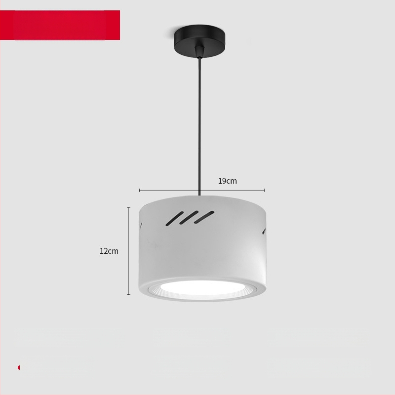 Kruhové LED downlight, povrchová montáž, 220V, hliníkový kryt, CE certifikát