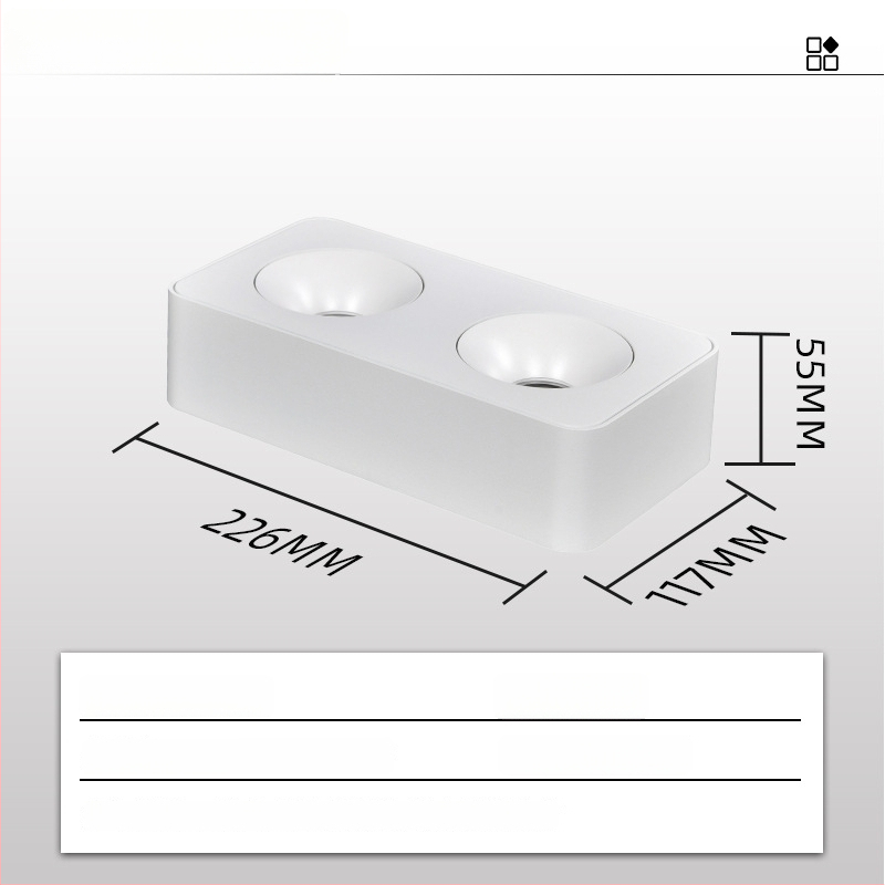 LED downlight, CRI ≥90, 220V, životnosť 50 000 h, hliníkové šasi