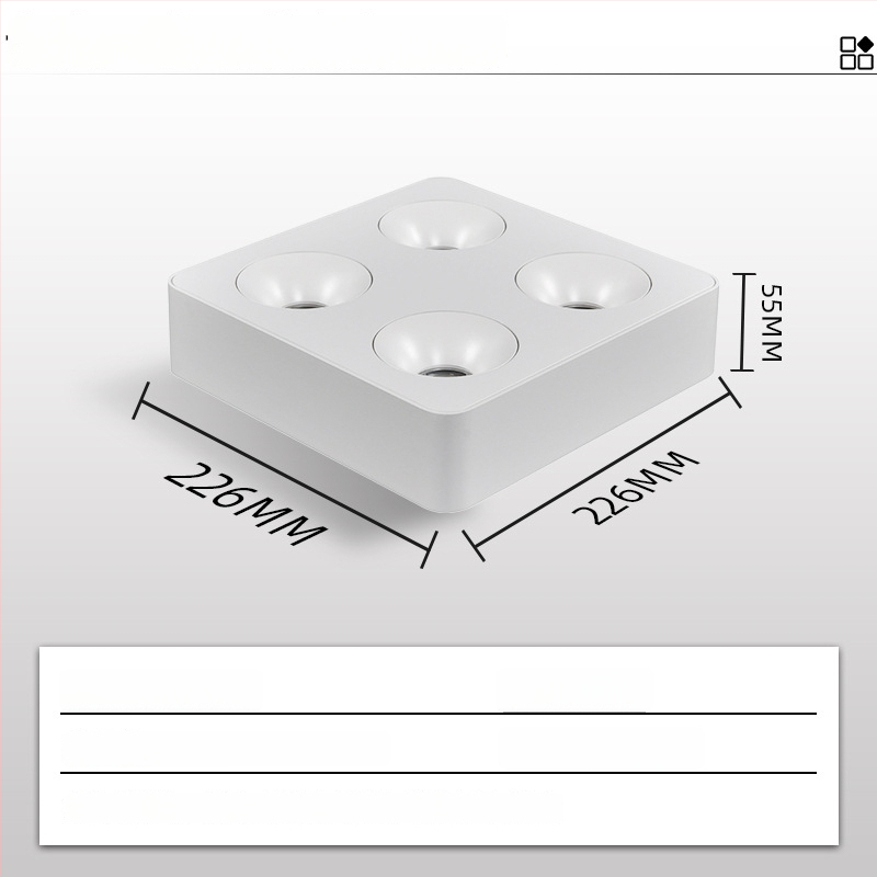 LED downlight, CRI ≥90, 220V, životnosť 50 000 h, hliníkové šasi