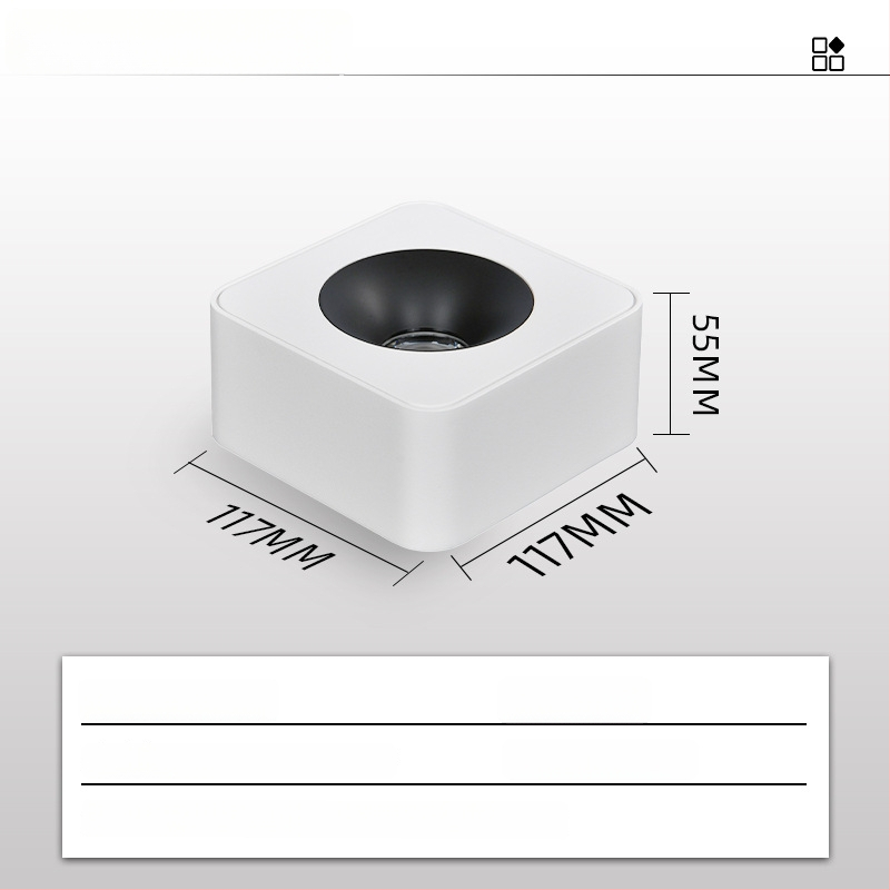 LED downlight, CRI ≥90, 220V, životnosť 50 000 h, hliníkové šasi