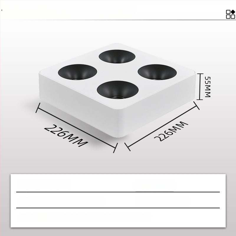 LED downlight, CRI ≥90, 220V, životnosť 50 000 h, hliníkové šasi