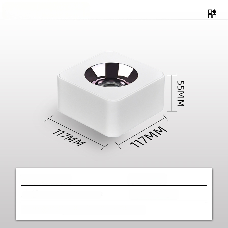 LED downlight, CRI ≥90, 220V, životnosť 50 000 h, hliníkové šasi