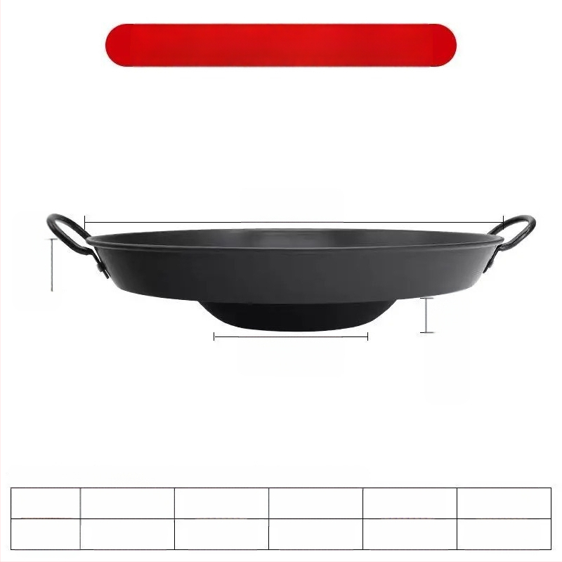 Wok z liatiny, odolný voči hrdzi, hĺbka 8 cm, dno s jedným plochým dnom, určený pre plynovú varnú dosku