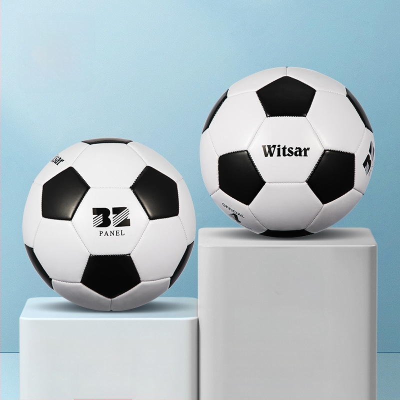 Тренировъчна футболна топка – PVC, машинна пришивка, № 3/4/5, подходяща за деца, марка witsar