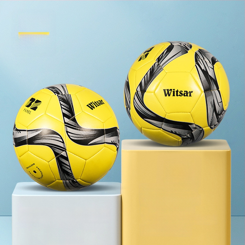 Тренировъчна футболна топка – PVC, машинна пришивка, № 3/4/5, подходяща за деца, марка witsar