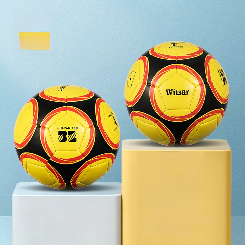 Тренировъчна футболна топка – PVC, машинна пришивка, № 3/4/5, подходяща за деца, марка witsar