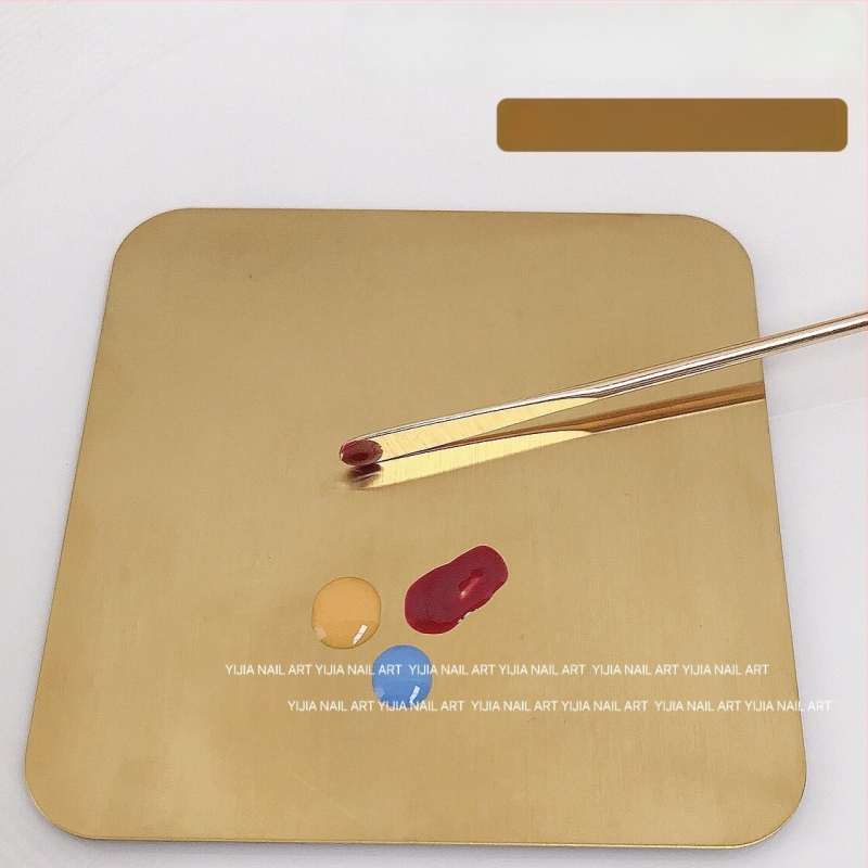 Manikúrny nástroj: paleta na miešanie gélu s kovovou miešacou tyčou, Lorossi, model Palette