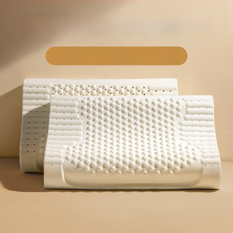 Pár jadier vankúša z prírodného latexu pre dospelých — podpora krku, obdĺžnikový tvar, tkaný jadrový materiál, latex 90%+ obsah