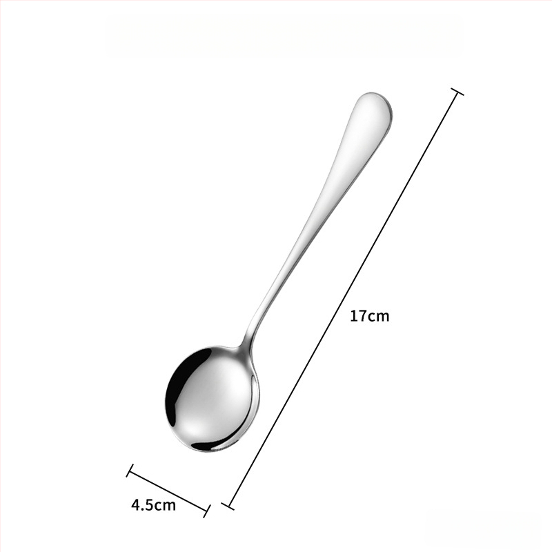 Sada príborov z 304 nerezovej ocele: lyžička, vidlička, nôž s lesklým leštením — Model 0411
