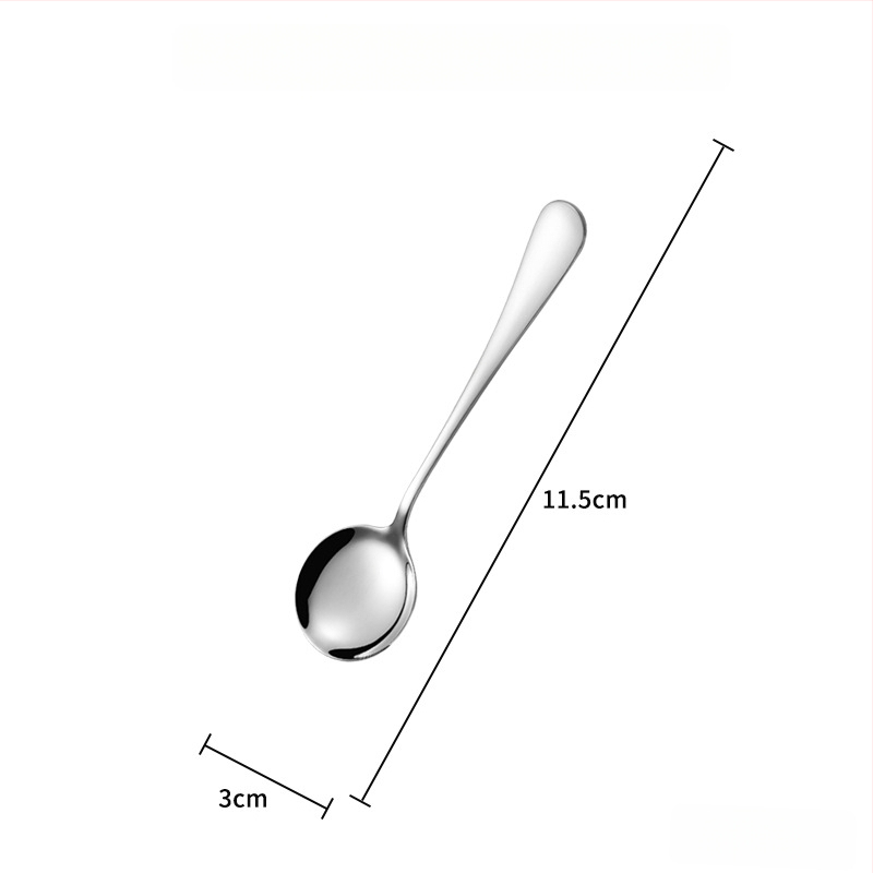 Sada príborov z 304 nerezovej ocele: lyžička, vidlička, nôž s lesklým leštením — Model 0411
