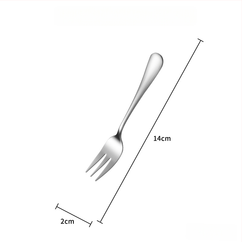 Sada príborov z 304 nerezovej ocele: lyžička, vidlička, nôž s lesklým leštením — Model 0411