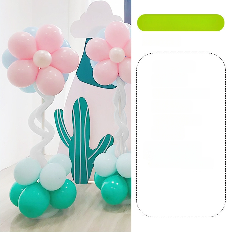 Stĺpec balónov s kvetmi – latexové okrúhle balóny, dekoratívne balóniky, vhodné pre školy a škôlky