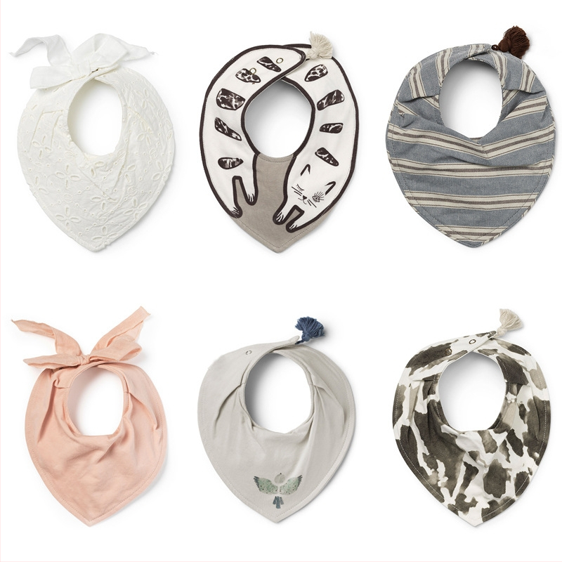 MUGOO Bavlnený nepremokavý bryndák pre bábätká a batoľatá (0–3 roky)