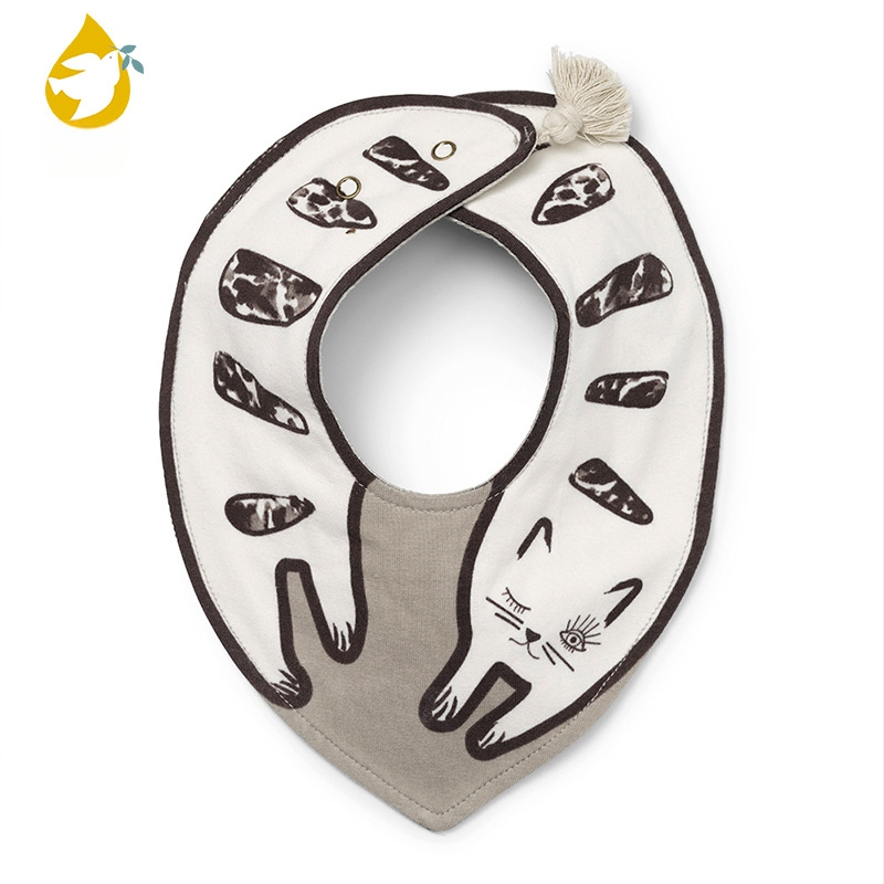 MUGOO Bavlnený nepremokavý bryndák pre bábätká a batoľatá (0–3 roky)