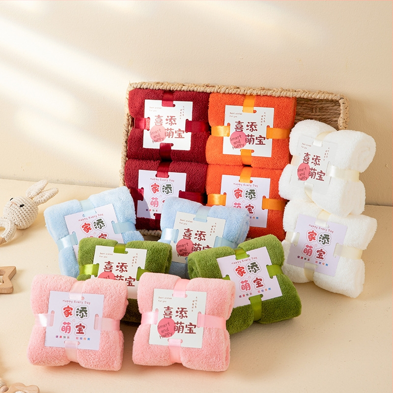 Бебешка кърпа с коралов велур, 150D, плоско тъкане, 50–80 г, персонализирана обработка