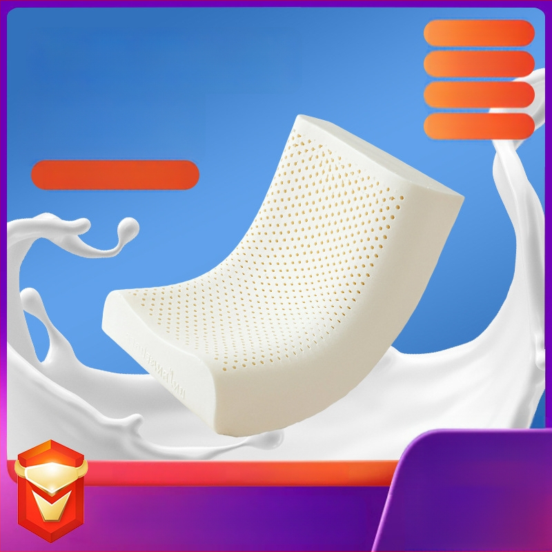 Latexová vankúš pre dospelých, vlnitý tvar, výška jadra pod 5 cm, pletená látka jadra, prírodný latex 90%+