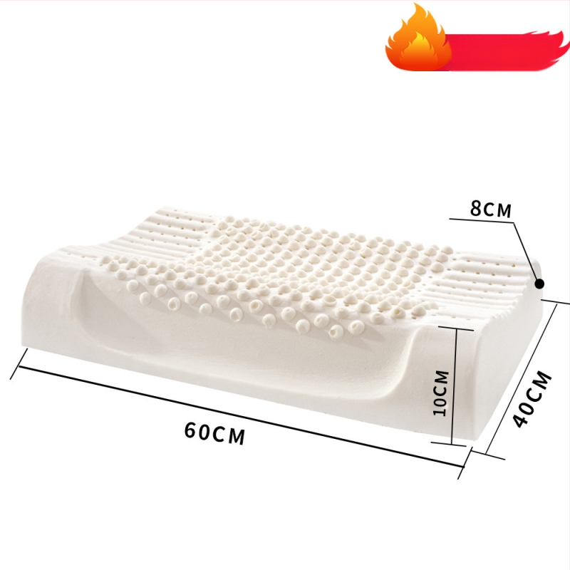 Latexová vankúš pre dospelých, vlnitý tvar, výška jadra pod 5 cm, pletená látka jadra, prírodný latex 90%+