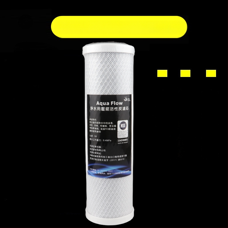 Filtračný cartridge na vodu, 5-stupňový domáci filter, PP bavlna a sinterované aktívne uhlie, NSF certifikát, potravinárska kvalita materiálu