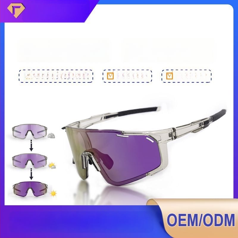 Polarizované cyklistické okuliare s vymeniteľnými šošovkami, pripravené na korekciu, nastaviteľné nosové vankúšiky, kompatibilné s čelenkou