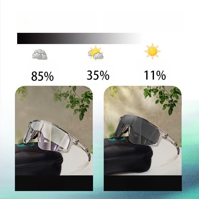 Polarizované cyklistické okuliare s vymeniteľnými šošovkami, pripravené na korekciu, nastaviteľné nosové vankúšiky, kompatibilné s čelenkou