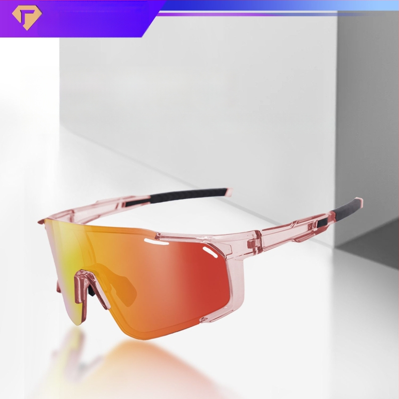 Polarizované cyklistické okuliare s vymeniteľnými šošovkami, pripravené na korekciu, nastaviteľné nosové vankúšiky, kompatibilné s čelenkou