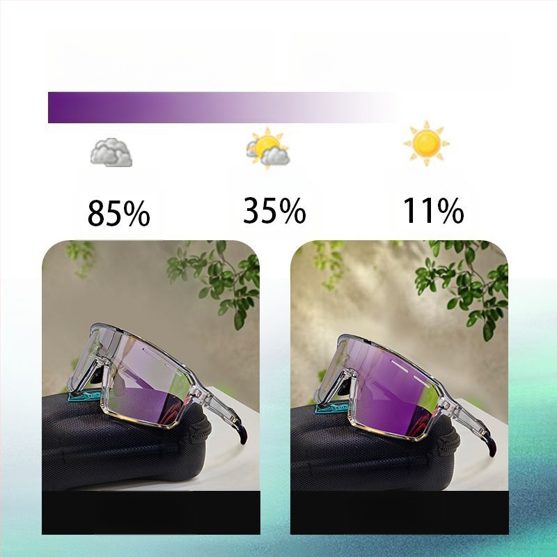 Polarizované cyklistické okuliare s vymeniteľnými šošovkami, pripravené na korekciu, nastaviteľné nosové vankúšiky, kompatibilné s čelenkou