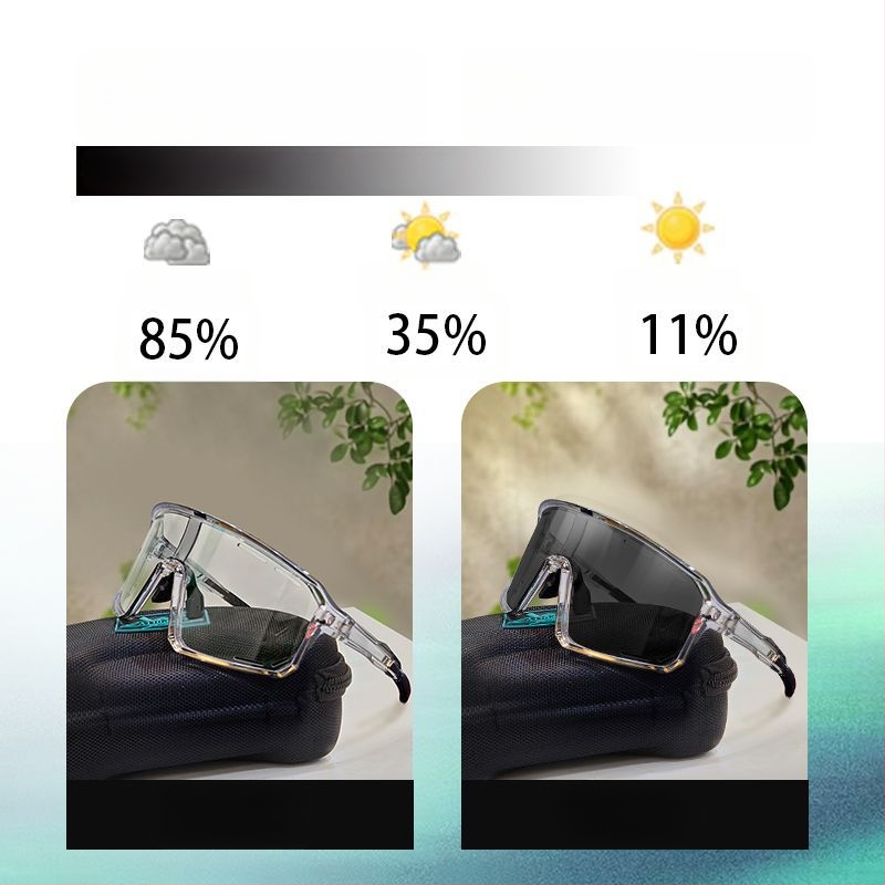 Polarizované cyklistické okuliare s vymeniteľnými šošovkami, pripravené na korekciu, nastaviteľné nosové vankúšiky, kompatibilné s čelenkou